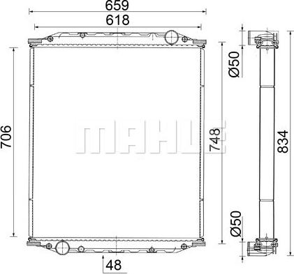 Wilmink Group WG2183357 - Radiator, engine cooling car-mod.net