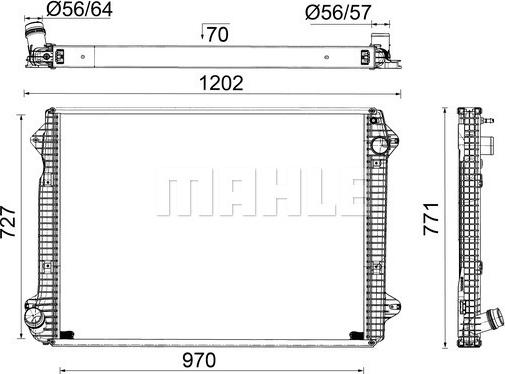 Wilmink Group WG2183331 - Radiator, engine cooling car-mod.net