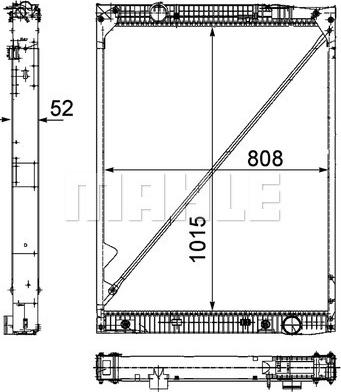 Wilmink Group WG2182416 - Radiator, engine cooling car-mod.net