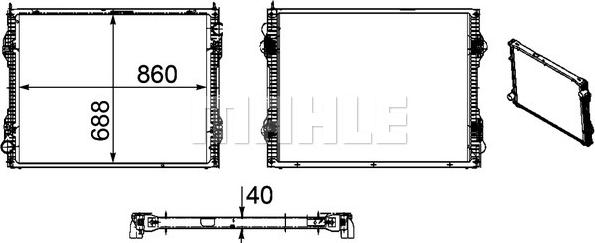 Wilmink Group WG2182417 - Radiator, engine cooling car-mod.net