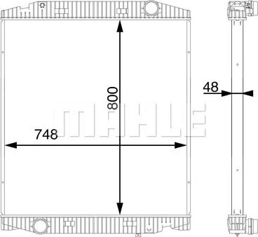 Wilmink Group WG2182358 - Radiator, engine cooling car-mod.net