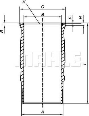 Wilmink Group WG2179668 - Cylinder Sleeve car-mod.net