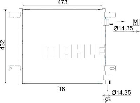 Wilmink Group WG2369394 - Condenser, air conditioning car-mod.net