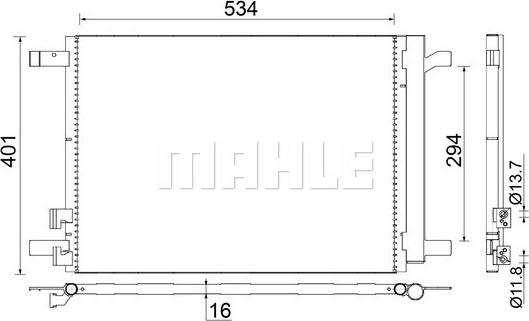 Wilmink Group WG2369219 - Condenser, air conditioning car-mod.net