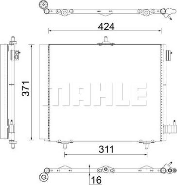 Wilmink Group WG2368968 - Condenser, air conditioning car-mod.net