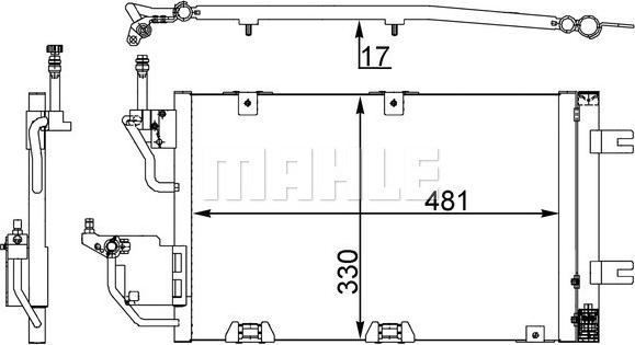 Wilmink Group WG2368904 - Condenser, air conditioning car-mod.net