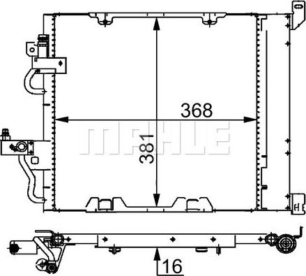 Wilmink Group WG2368884 - Condenser, air conditioning car-mod.net