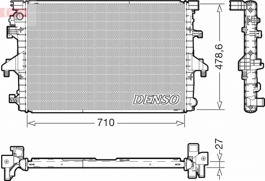 Wilmink Group WG2339237 - Radiator, engine cooling car-mod.net