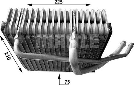 Wilmink Group WG2370320 - Evaporator, air conditioning car-mod.net