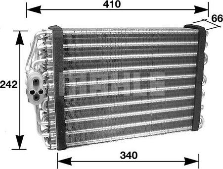 Wilmink Group WG2370322 - Evaporator, air conditioning car-mod.net