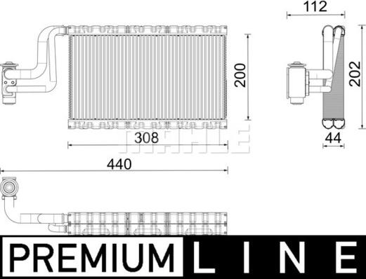 Wilmink Group WG2370296 - Evaporator, air conditioning car-mod.net