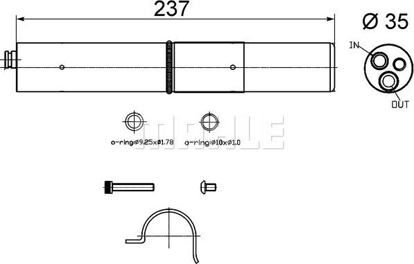 Wilmink Group WG2371245 - Dryer, air conditioning car-mod.net