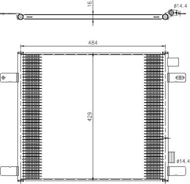 Wilmink Group WG2260726 - Condenser, air conditioning car-mod.net