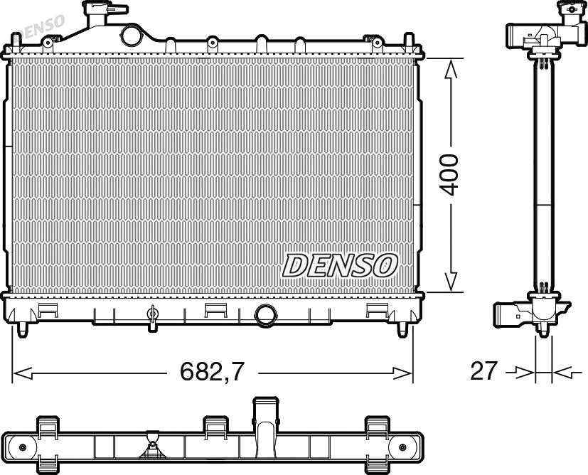 CARRO 553906305 - Radiator, engine cooling car-mod.net