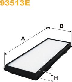 WIX Filters 93513E - Filter, interior air car-mod.net