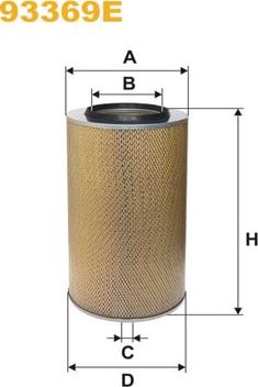 WIX Filters 93369E - Engine Air Filter car-mod.net