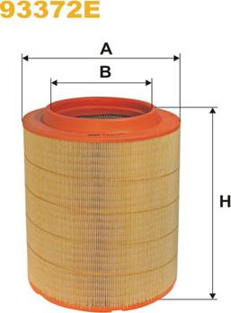 WIX Filters 93372E - Engine Air Filter car-mod.net