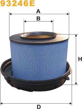 WIX Filters 93246E - Engine Air Filter car-mod.net