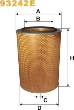 WIX Filters 93242E - Engine Air Filter car-mod.net