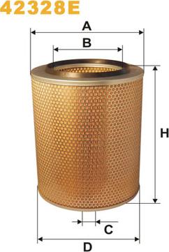 WIX Filters 42328E - Engine Air Filter car-mod.net