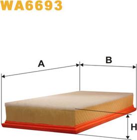 WIX Filters WA6693 - Engine Air Filter car-mod.net