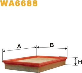 WIX Filters WA6688 - Engine Air Filter car-mod.net