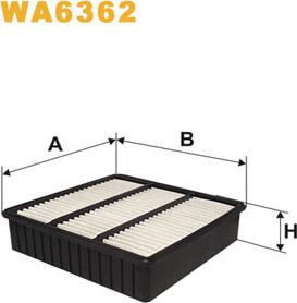 WIX Filters WA6362 - Engine Air Filter car-mod.net