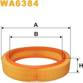 WIX Filters WA6384 - Engine Air Filter car-mod.net