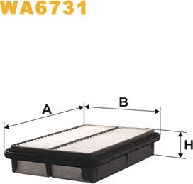 WIX Filters WA6731 - Engine Air Filter car-mod.net