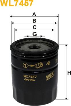 WIX Filters WL7457 - Oil Filter car-mod.net