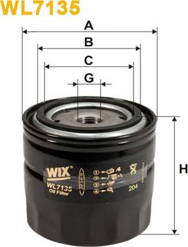 WIX Filters WL7135 - Oil Filter car-mod.net