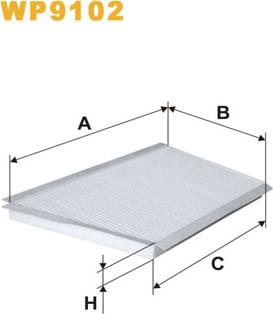 WIX Filters WP9102 - Filter, interior air car-mod.net