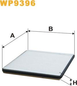 WIX Filters WP9396 - Filter, interior air car-mod.net