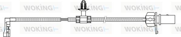 Woking 001166 - Warning Contact, brake pad wear car-mod.net