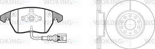 Woking 811303.02 - Brake Set, disc brakes car-mod.net