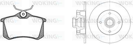 Woking 83633.02 - Brake Set, disc brakes car-mod.net