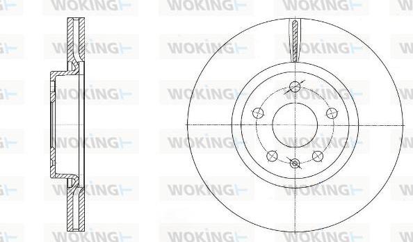 Woking D6972.10 - Brake Disc car-mod.net