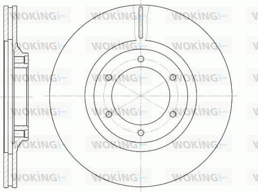 Woking D6434.10 - Brake Disc car-mod.net