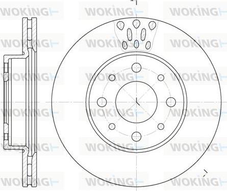 Woking D6517.10 - Brake Disc car-mod.net