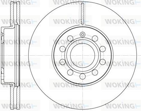 Woking D6648.10 - Brake Disc car-mod.net