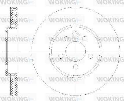 Woking D6614.10 - Brake Disc car-mod.net
