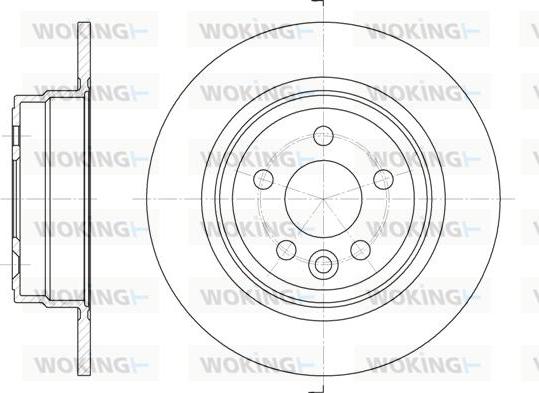 Woking D6615.00 - Brake Disc car-mod.net