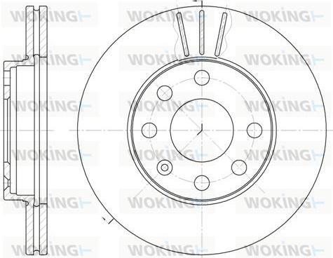 Woking D6061.10 - Brake Disc car-mod.net