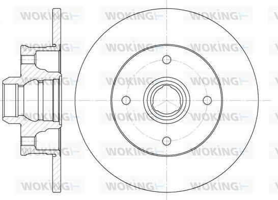Woking D6024.00 - Brake Disc car-mod.net