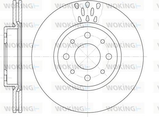 Woking D6189.10 - Brake Disc car-mod.net