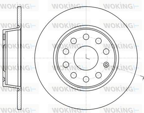 Woking D61340.00 - Brake Disc car-mod.net