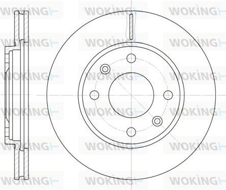Woking D6131.10 - Brake Disc car-mod.net