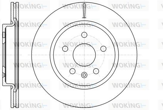 Woking D61284.10 - Brake Disc car-mod.net