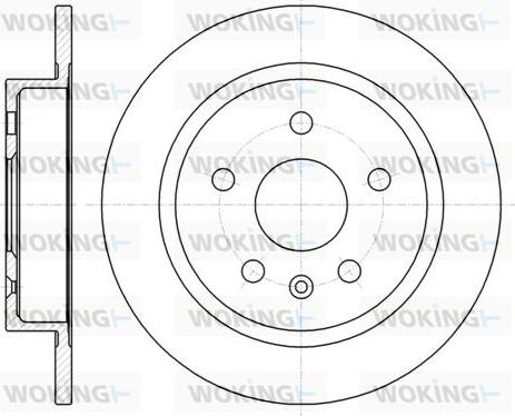 Woking D61279.00 - Brake Disc car-mod.net