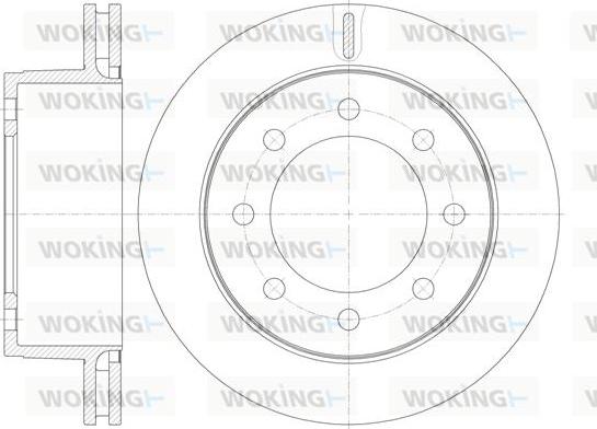 Woking D62015.10 - Brake Disc car-mod.net